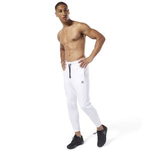 Reebok Training Essentials Logo Jogger Hosen Herren - Weiß - DE 297-UCI